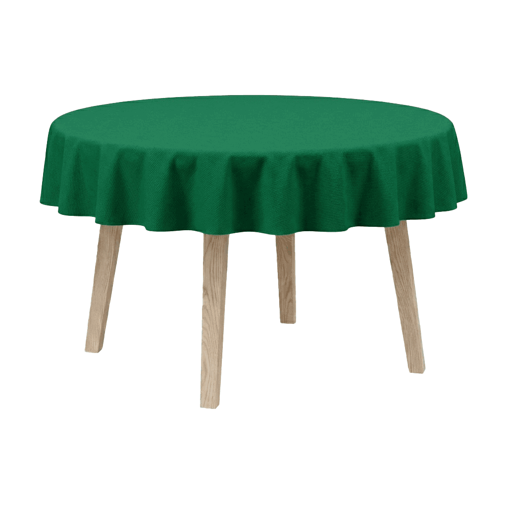 Bild im Vollbild ansehen Runde Tischdecke aus Baumwollmischgewebe