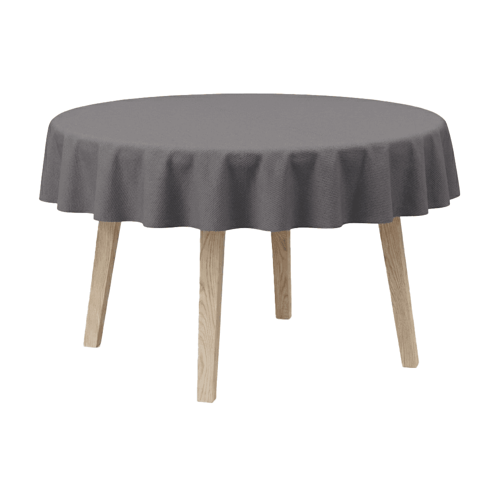 Bild im Vollbild ansehen Runde Tischdecke aus Baumwollmischgewebe