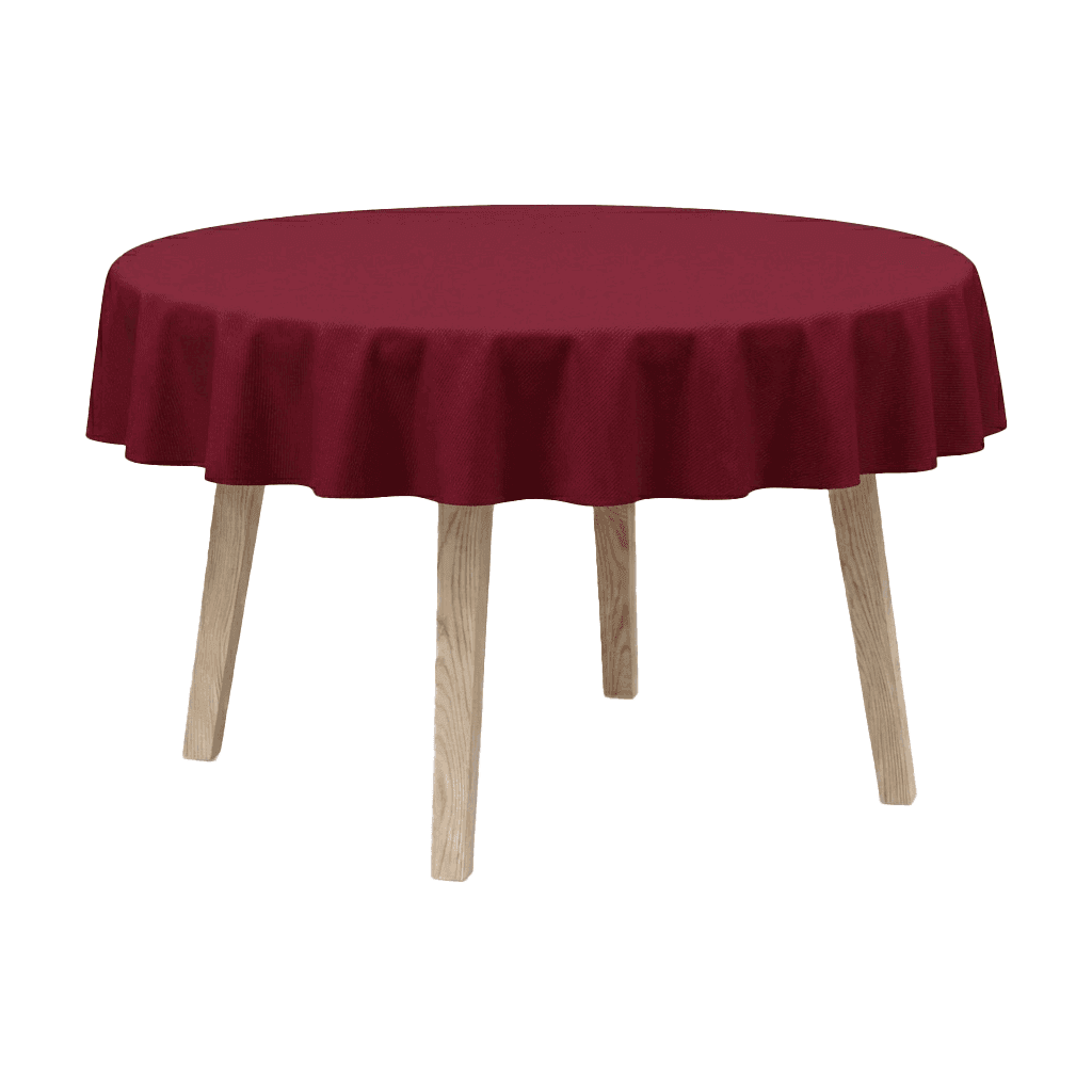 Bild im Vollbild ansehen Runde Tischdecke aus Baumwollmischgewebe