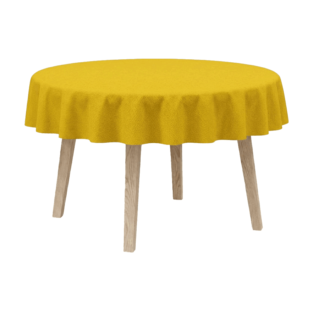 Bild im Vollbild ansehen Runde Tischdecke aus Baumwollmischgewebe