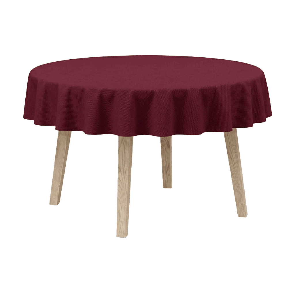 Bild im Vollbild ansehen Runde Tischdecke aus Baumwollmischgewebe