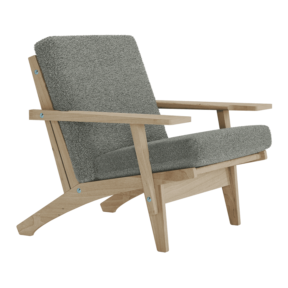 Bild im Vollbild ansehen Kissenset für Wegner GE 370 in Bouclé