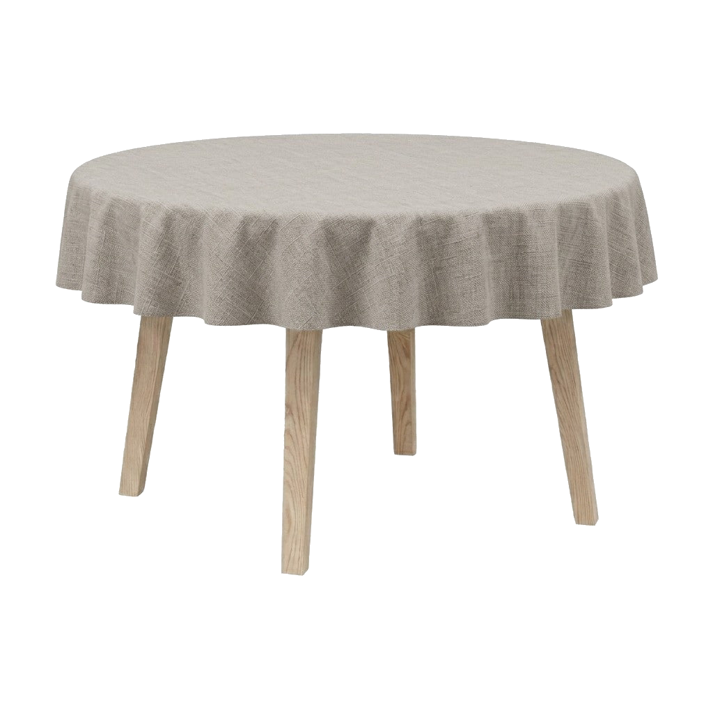 Bild im Vollbild ansehen Runde Tischdecke aus Leinen