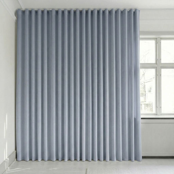 Veloursvorhang nach Maß – Bris - Steel Blue - C2600