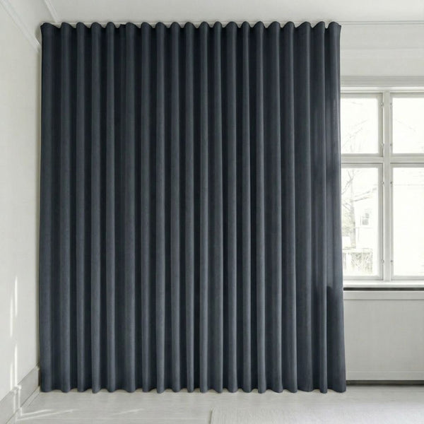 Veloursvorhang nach Maß – Bris - Slate Blue - C2601