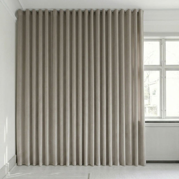 Veloursvorhang nach Maß – Bris - Mist Gray - C2616
