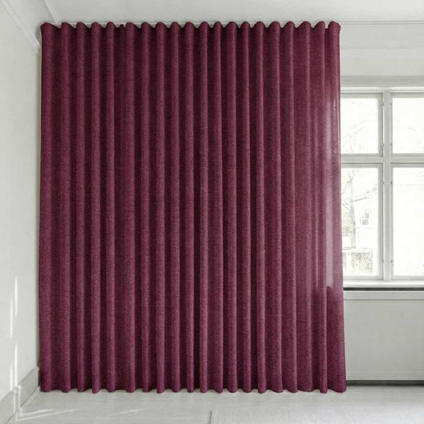 Halbtransparenter Vorhang nach Maß – Disa - Plum - C2432