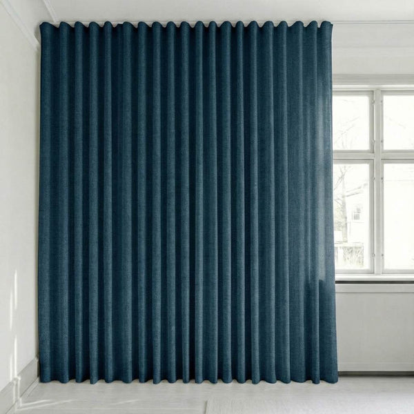 Halbtransparenter Vorhang nach Maß – Disa - Royal Blue - C2416