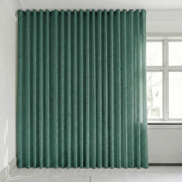 Halbtransparenter Vorhang nach Maß – Disa - Moss Green - C2417