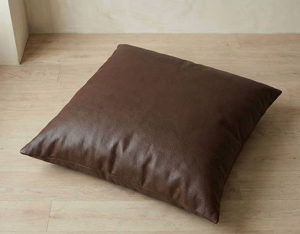 Bodenkissen nach Maß aus Leder - Anthrazite - S3002_