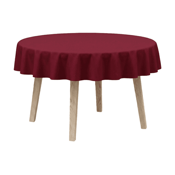 Runde Tischdecke aus Baumwollmischgewebe - Red - D1040´