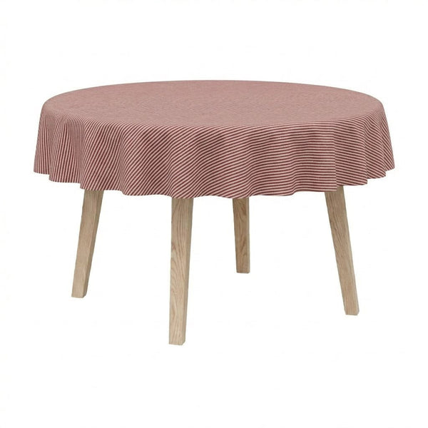 Runde Tischdecke aus Leinen - Santa