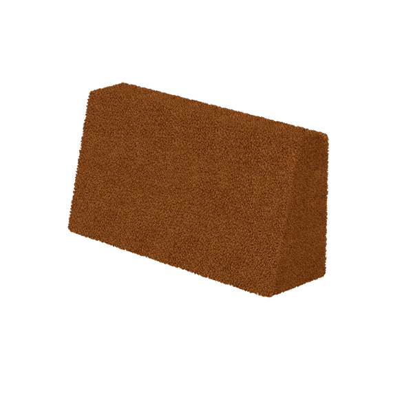 Schräges Rückenkissen nach Maß in Bouclé - Pumpkin Spice - S2002`