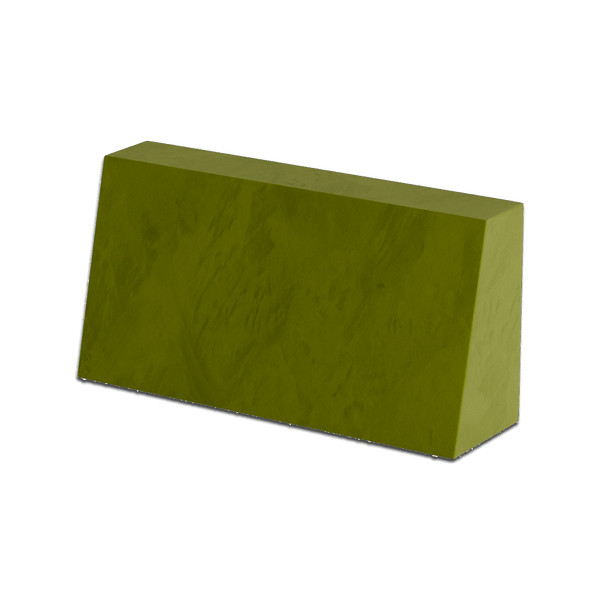 Schräges Rückenkissen nach Maß in Velours - Olive - S6020..