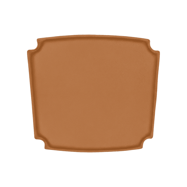 Schräges Rückenkissen aus Leder nach Maß - Cognac - S3000´