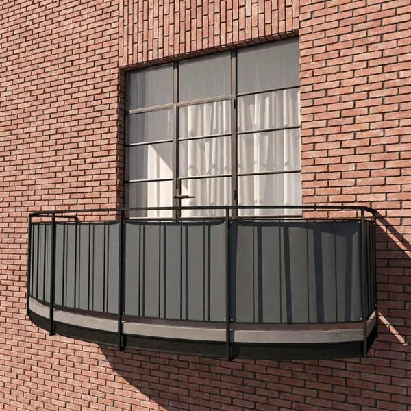 Balkonbespannung aus Sunproof-Olefin - Anthrazit - S5207