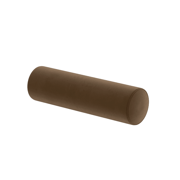 Zylinderkissen nach Maß in Velours - Nut - S6009,