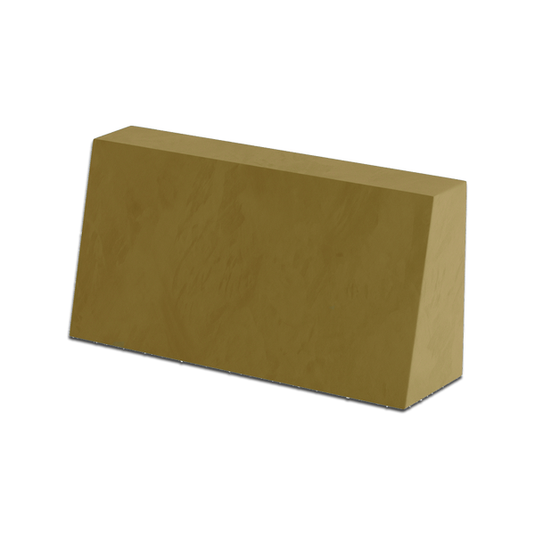 Schräges Rückenkissen nach Maß in Velours - Bronze - S6010..