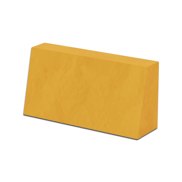 Schräges Rückenkissen nach Maß in Velours - Honey - S6022..