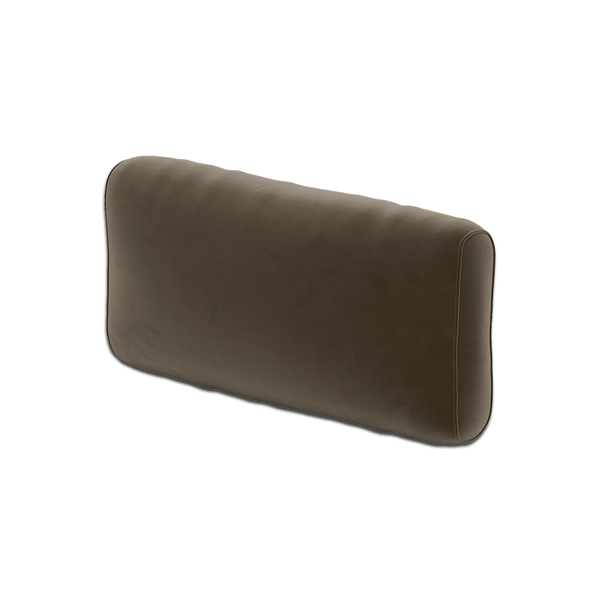 Weiches Rückenkissen nach Maß in Velours - Deep gray. - S6013