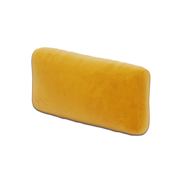 Weiches Rückenkissen nach Maß in Velours - Honey. - S6022
