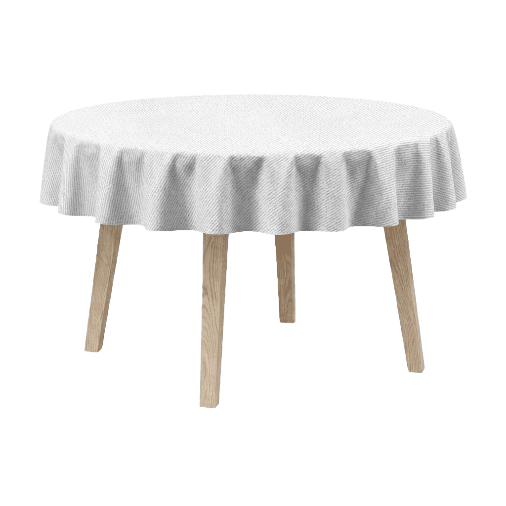 Runde Tischdecke aus Baumwollmischgewebe