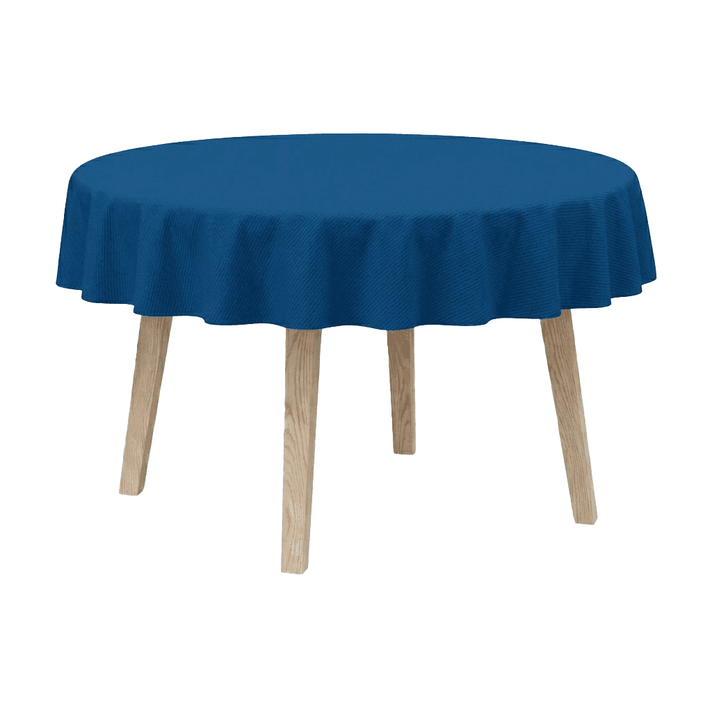 Runde Tischdecke aus Baumwollmischgewebe