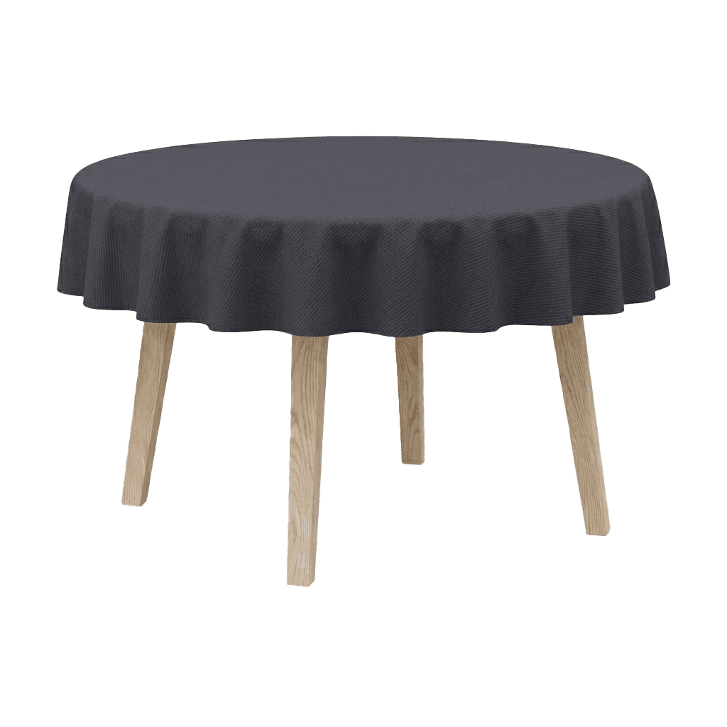 Runde Tischdecke aus Baumwollmischgewebe