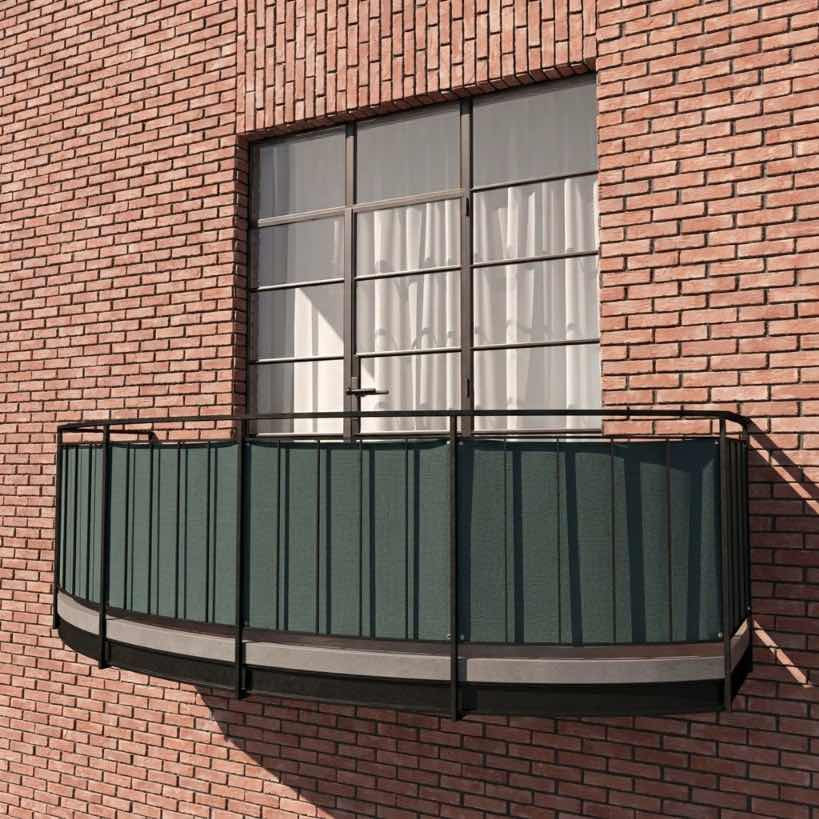 Balkonbespannung aus Sunproof-Olefin
