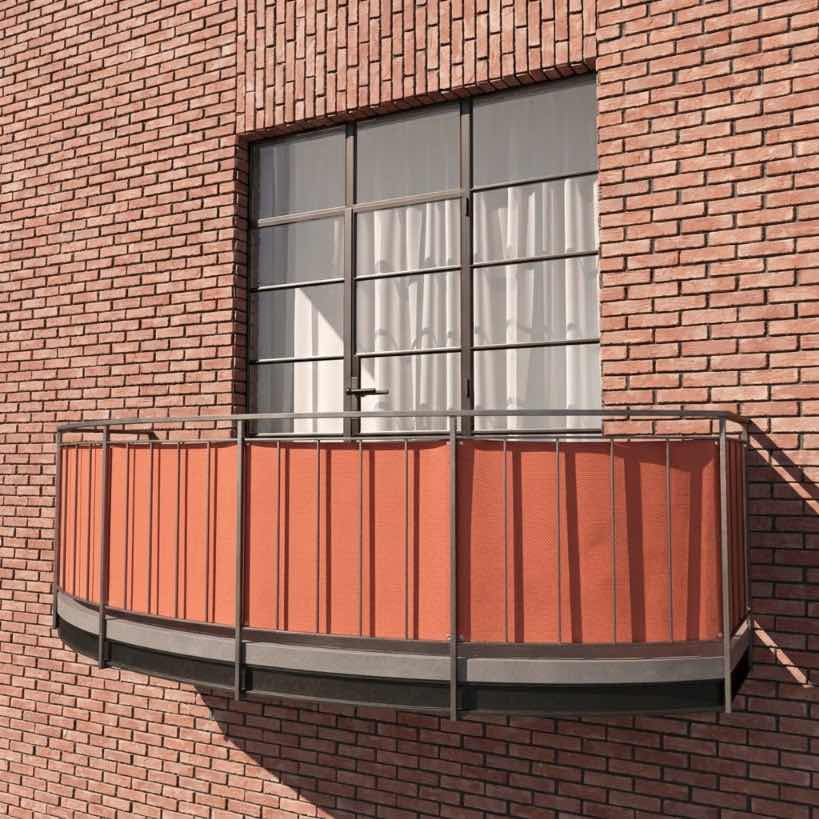 Balkonbespannung aus Sunproof-Olefin