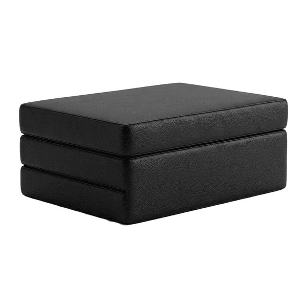 Klappmatratze nach Maß aus Kunstleder - Black - S3107