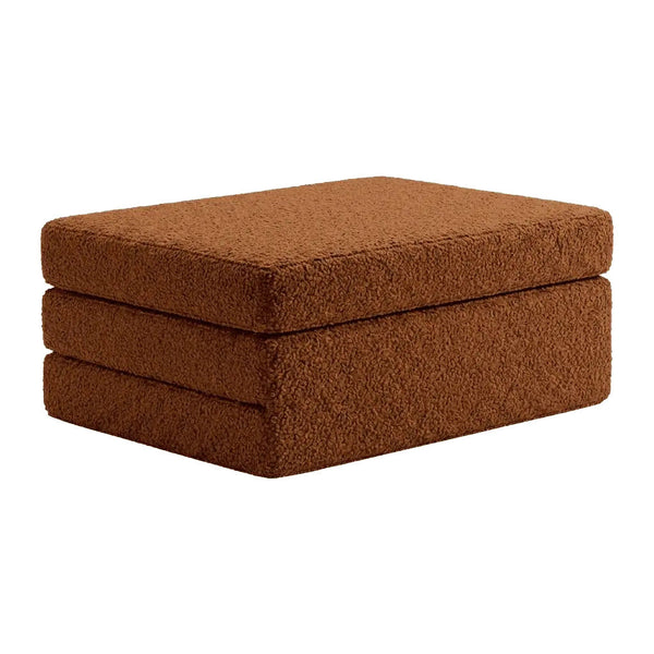 Klappmatratze nach Maß in Bouclé - Pumpkin Spice - S2002