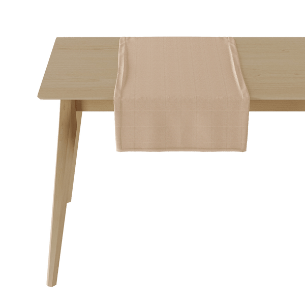 Tischläufer aus Baumwolle in Panamabindung - Creme - D1011-