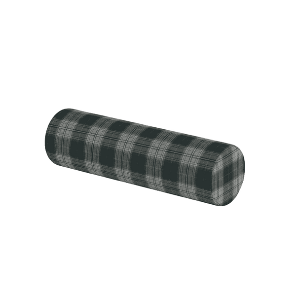 Zylinderkissen nach Maß aus gemusterter Wolle - Obsidian - S7211´