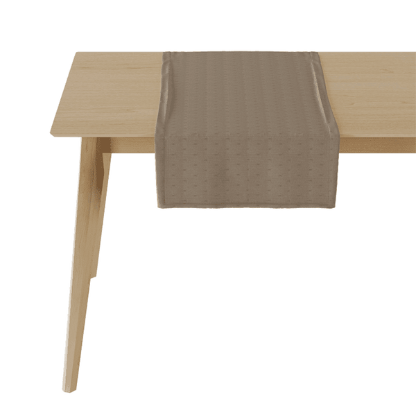 Tischläufer aus ägyptischem Damast - Nutmeg brown - D1052-