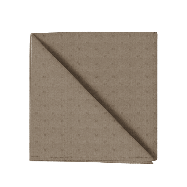 Damastserviette aus ägyptischer Baumwolle - Nutmeg brown - D1052´