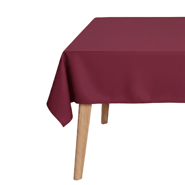 Tischdecke nach Maß aus Baumwollmischgewebe - Bordeaux - D1042