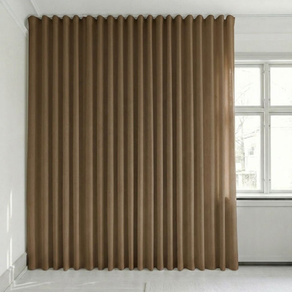 Veloursvorhang nach Maß – Bris - Chestnut Brown - C2629