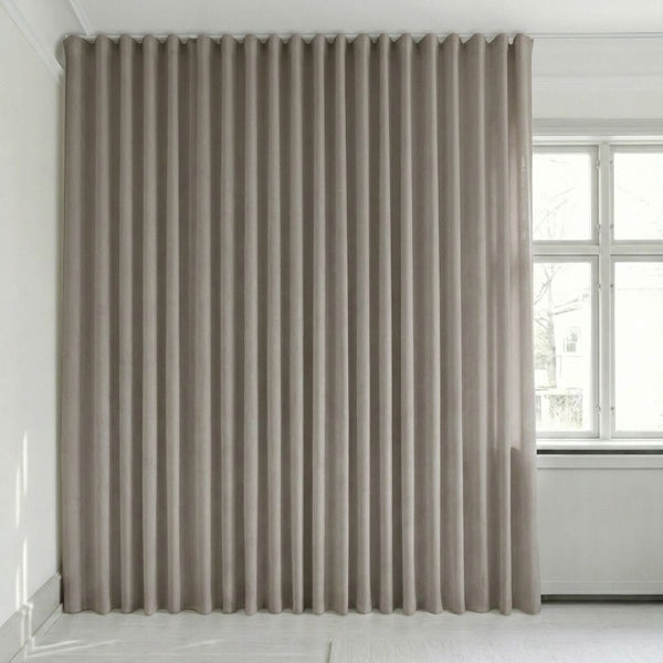 Veloursvorhang nach Maß – Bris - Stone Gray - C2617