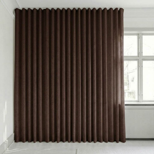 Halbtransparenter Vorhang nach Maß – Disa - Russet Brown - C2427
