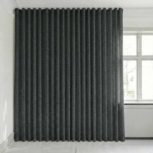 Halbtransparenter Vorhang nach Maß – Disa - Dark Gray - C2440