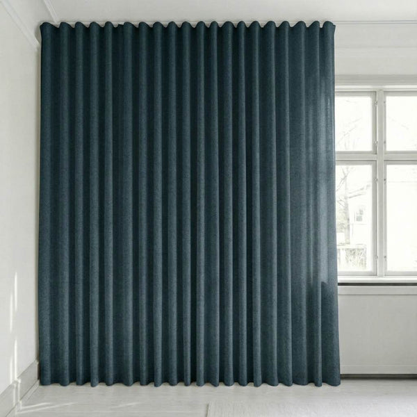 Halbtransparenter Vorhang nach Maß – Rina - Navy Blue - C1924