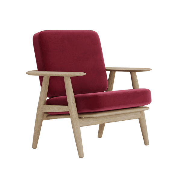 Kissenset für Wegner GE 240/290 in Velours - Velour - Vino - S6008.