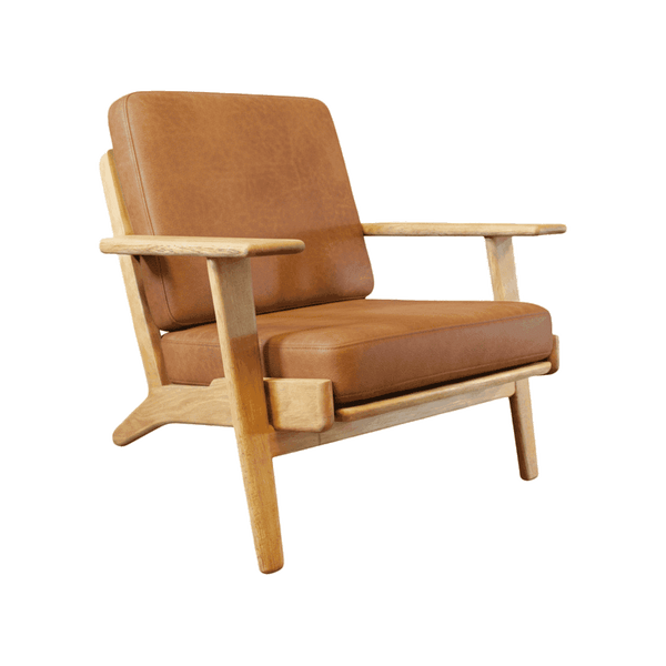 Kissenset für Wegner GE 240/290 aus Leder - Cognac - S3000