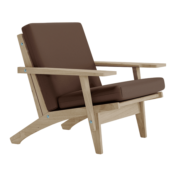 Kissenset für Wegner GE 370 aus Leder - Dark Brown - S3001