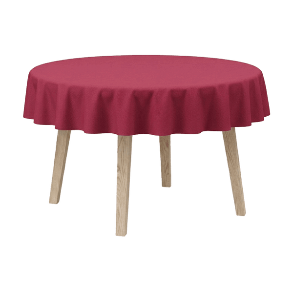 Runde Tischdecke aus Baumwolle - Red - D1003¨