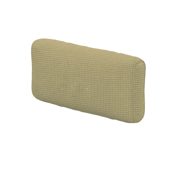 Weiches Rückenkissen nach Maß aus gemusterter Wolle - Oil Yellow - S7103