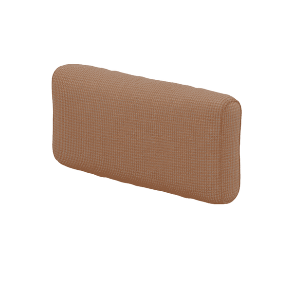 Weiches Rückenkissen nach Maß aus gemusterter Wolle - Apricot Orange - S7104
