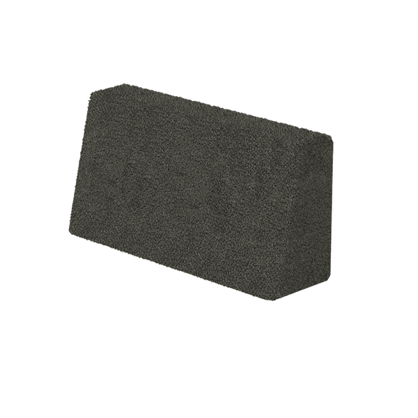 Schräges Rückenkissen nach Maß in Bouclé - Granite - S2005`