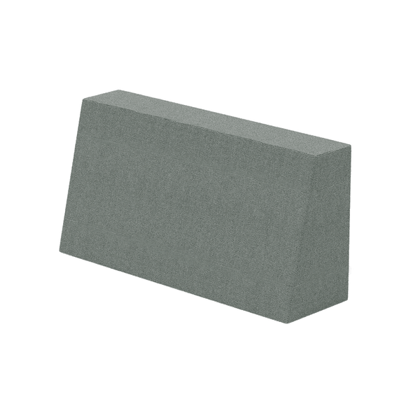 Schräges Rückenkissen nach Maß in Cosy - Light grey - S8106